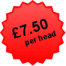 Whole spit roasted lamb - &pound;7.50 per head